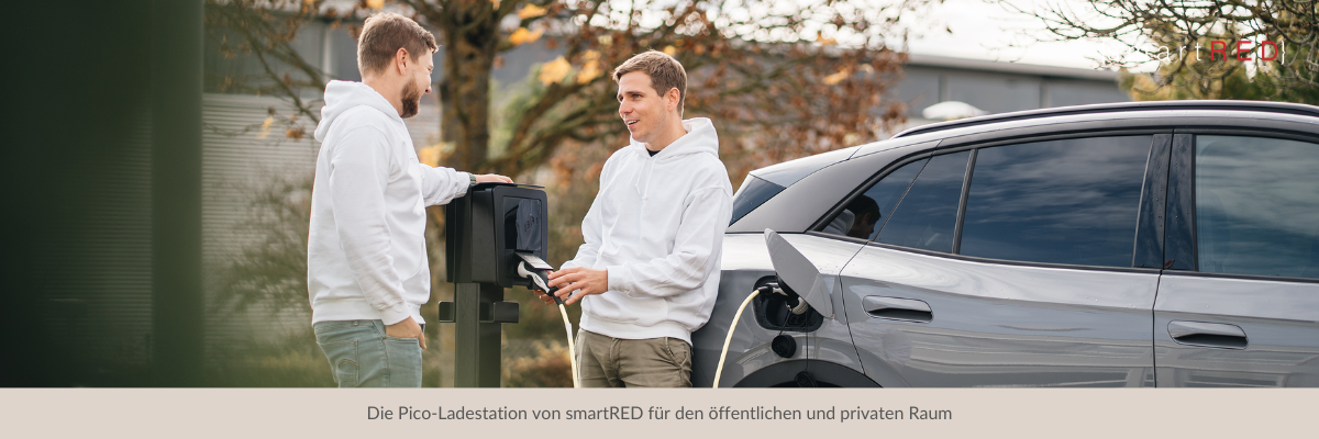 Die Pico-Ladestation von smartRED für den öffentlichen und privaten Raum